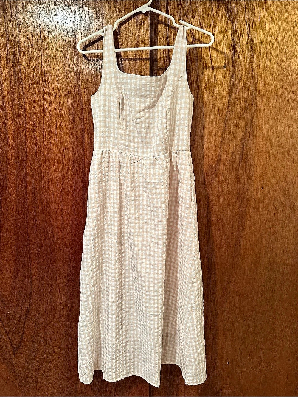 Pretty Garden Gingham Maxi Dress